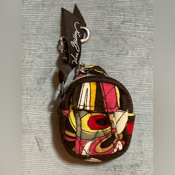Vera Bradley Mini Backpack key chain purse charm. - Picture 4 of 8